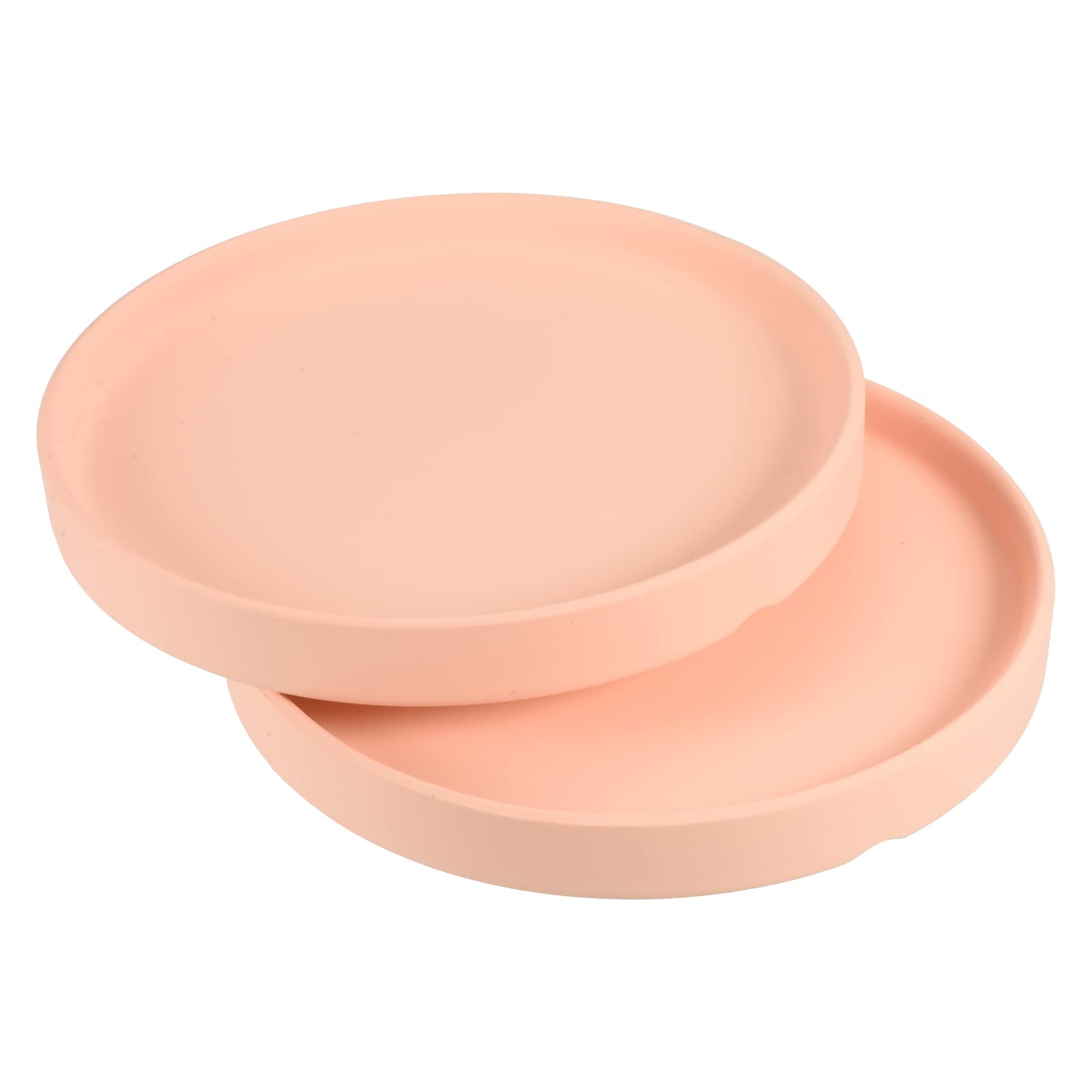 PATIKIL Plant Pot Saucers 6 Inch, 2 Pack Ceramic Round Flower Drip Tray for Indoor Outdoor, Pink
