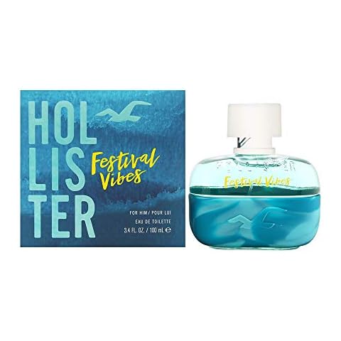 Hollister Festival Vibes Eau de Toilette Spray for Men, 3.4 Ounce Cover