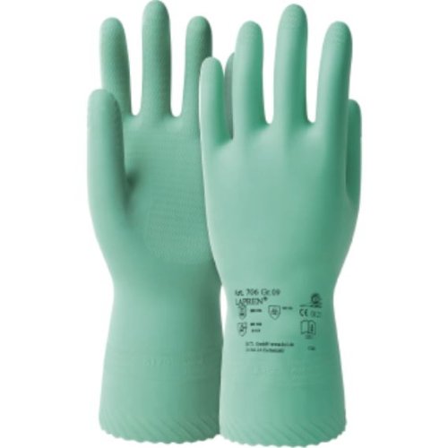Latexhandschuhe Lapren 706 Größe 9 grün Länge 310mm velourisiert Preis per 10 Stück