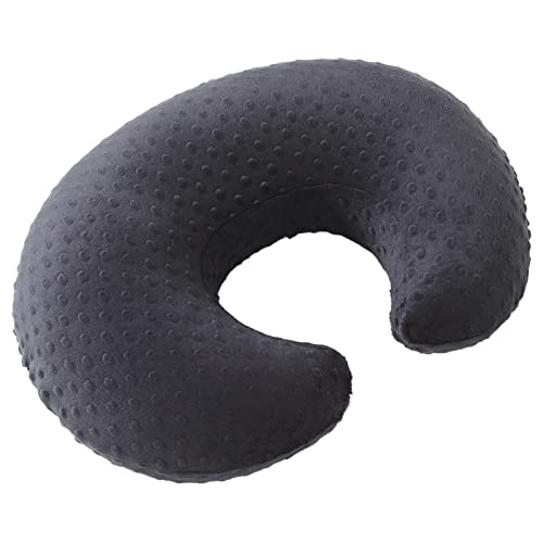 Image of Nursing Pillow and Positioner Breastfeeding and Bottle Feeding | Propping Baby, Tummy Time, Sitting Support for Baby Boy and Baby Girl, with Removable Dots Cover (Black)