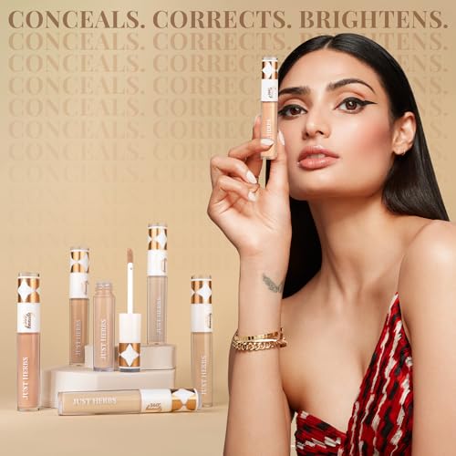 Just Herbs Concealer for Face Makeup With Liquorice Root Dewy Finish, Full Coverage Ultra Blendable Dark Circle Spot Brightning and Correcting Concealer 6ml - Image 3
