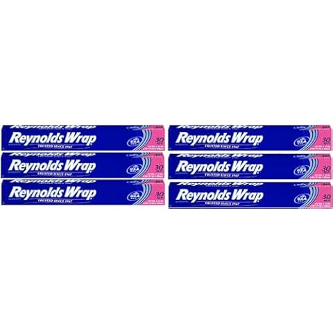 Reynolds Wrap Aluminum Foil (30 Sq Ft , Pack of 6) Cover