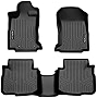 SMARTLINER All Weather Custom Fit Floor Mats 2 Row Liner Set Black Compatible with 2020-2023 Subaru Outback/ Legacy