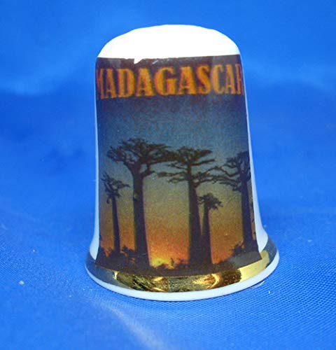 Birchcroft - Ditale da Collezione in Porcellana, Motivo: Madagascar