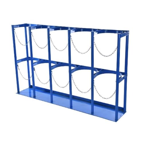 Support bouteilles d'oxygène en acier pour sécuriser l'assistance médicale à domicile