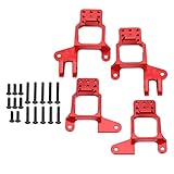 【ADECUADO PARA】 El soporte de las torres de choque trasero delantero es adecuado para Traxxas trx-4 RC Car. El producto es de artesanía fina y ajuste flexible que es confiable de usar. Fabricación profesional, excelentes características, alta confiabilidad.