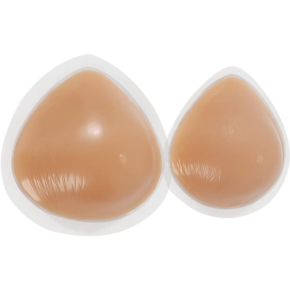 Un par de formas de senos de silicona triangulares autoadhesivas Senos de silicona triangulares Senos postizos Prótesis de mastectomía con forma de senos pecho/A/One pair of 550g