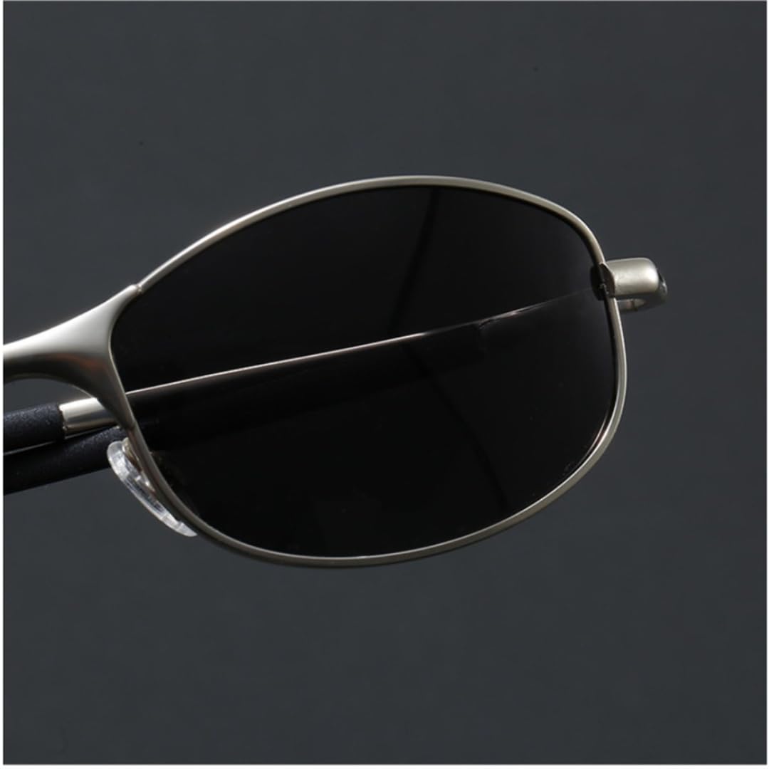 Gafas de sol polarizadas para hombre con protección UV400 y montura metálica ultraligera.
