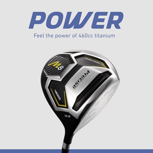 Precise M8 Men’s 17-Piece Golf Set – Driver, Woods, Hybrids, Irons (6-SW), Putter, Stand Bag, 4 Headcovers and Rainhood – K-G Lite Kevlar Shafts - Image 5