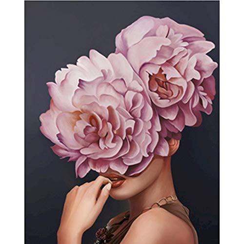 Diy Painting By Numbers Flowers Women Figure Picture Diy Kits Acrylic Digital Paints By Numbers For Adults Home Wall Art A7 50x70cm