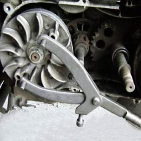 Miniatura 3 de QISF Llave inglesa ajustable, herramienta de cubo de embrague de rueda de mosca, herramienta de extracción de embrague de ventilador para accesorios