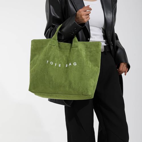 Bolso de ante falso grande para mujer miniatura 2