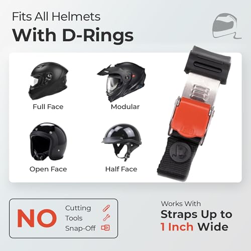 Helmet Quick Release Buckle Kit Ratcheted Stainless Steel Helmet Chin Strap Adapter