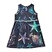Vozoza Colorful Fishes Starfish Summer Girl Dresses Cotton Dress Sleeveless Toddler Girl Outfits Fashion Girl Clothes Size 2t