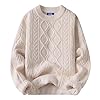 Aelfric Eden Oversized Sweater 90s Vintage Cable Knit Long Sleeve Women Heavy Crewneck Pullover