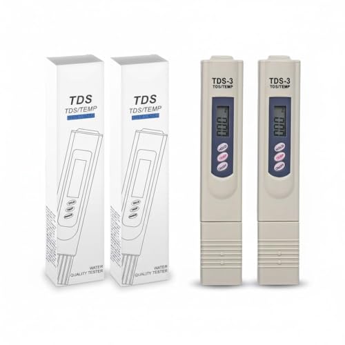 Image of Axeon Digital TDS Meter with LCD Display, Temperature & Water Quality Tester for RO Purifiers, Filters, Aquariums, Hydroponics | Portable TDS Testing Device for Accurate Readings (Pack of 2)