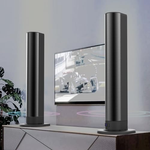 Bewinner Barre de Son stéréo Home Cinéma 3D avec Bluetooth 5.3, Barre de Son TV 40 W pour téléviseur et PC, système de Son Surround sans Fil avec portée jusqu'à 10 m