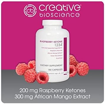 Raspberry Ketone 1234™ - 180 Capsules Clinically Supported Ingredients