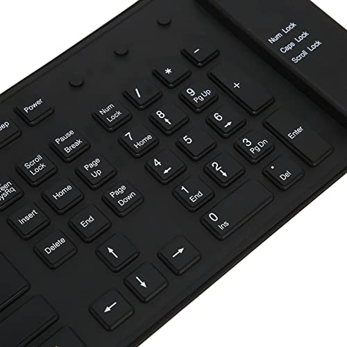 Clavier silencieux en silicone Cryfokt filaire USB lavable