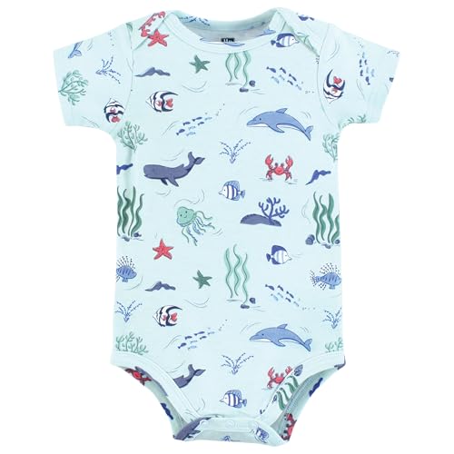Image of Hudson Baby Unisex Baby Cotton Bodysuits 5-pack
