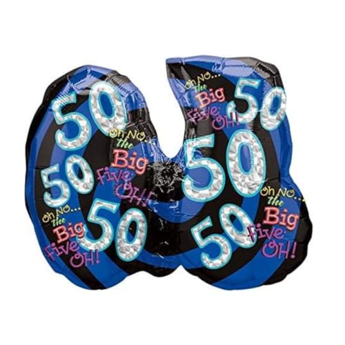 Image of Wanna Party Oh No! It's The Big 50th Birthday Balloon 26 inch P40