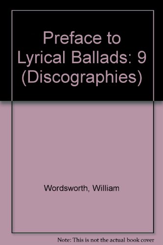 Preface to Lyrical Ballads. 0313211779 Book Cover