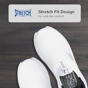 Skechers Tênis feminino sem cadarço Max Cushion Elite 2.0 Eternal Skechers Tênis feminino sem cadarço Max Cushion Elite 2.0 Eternal