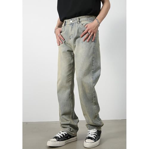 Pantalones denim sueltos oversize hombre talla grande miniatura 2