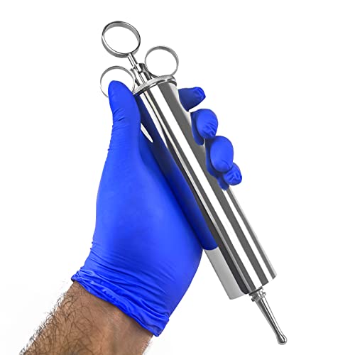 DEXSUR Ear Wax Removal Syringe – Durable Brass with Chrome Plating, Tri-Stream Tip, Easy & Safe Ear Wax Irrigation, Latex-Free, 8 Oz - Thumbnail 4