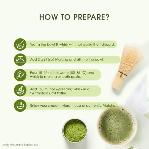 Teabox Poudre de thé vert matcha 25 g | Matcha 100 % pur et frais authentique de qualité supérieure à partir de jeunes feuilles de Tencha | Provenant de Shizuoka, Japon – vue 5