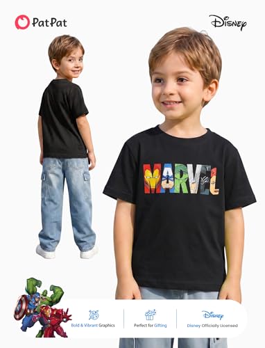 Disney Marvel Avengers Hulk Thor Black Widow Natasha Romanoff Iron Man Baby Boy Short T-Shirt 3 Pack Tee Infant Cotton Graphic Shirt Sea Apparel Athletic Outfit Fall Jersey Black/Green/White 2 Year - image 4