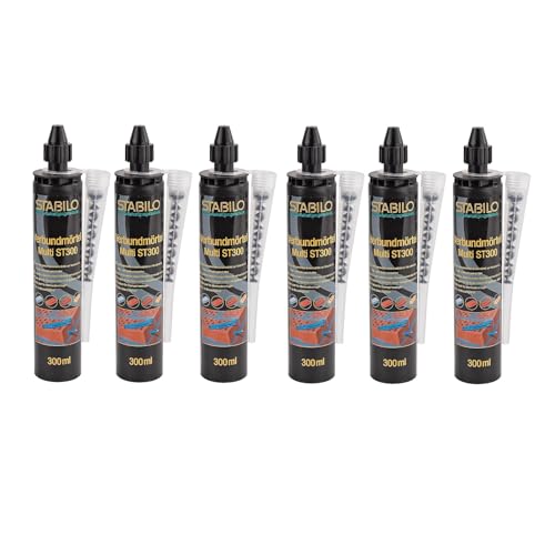 6x Verbundmörtel ST300, Injektionsmörtel, Mörtel mit ETA-Zulassung, 300 ml