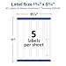Avery Durable Waterproof Wraparound Rectangle Labels with Sure Feed Technology, 1-1/4