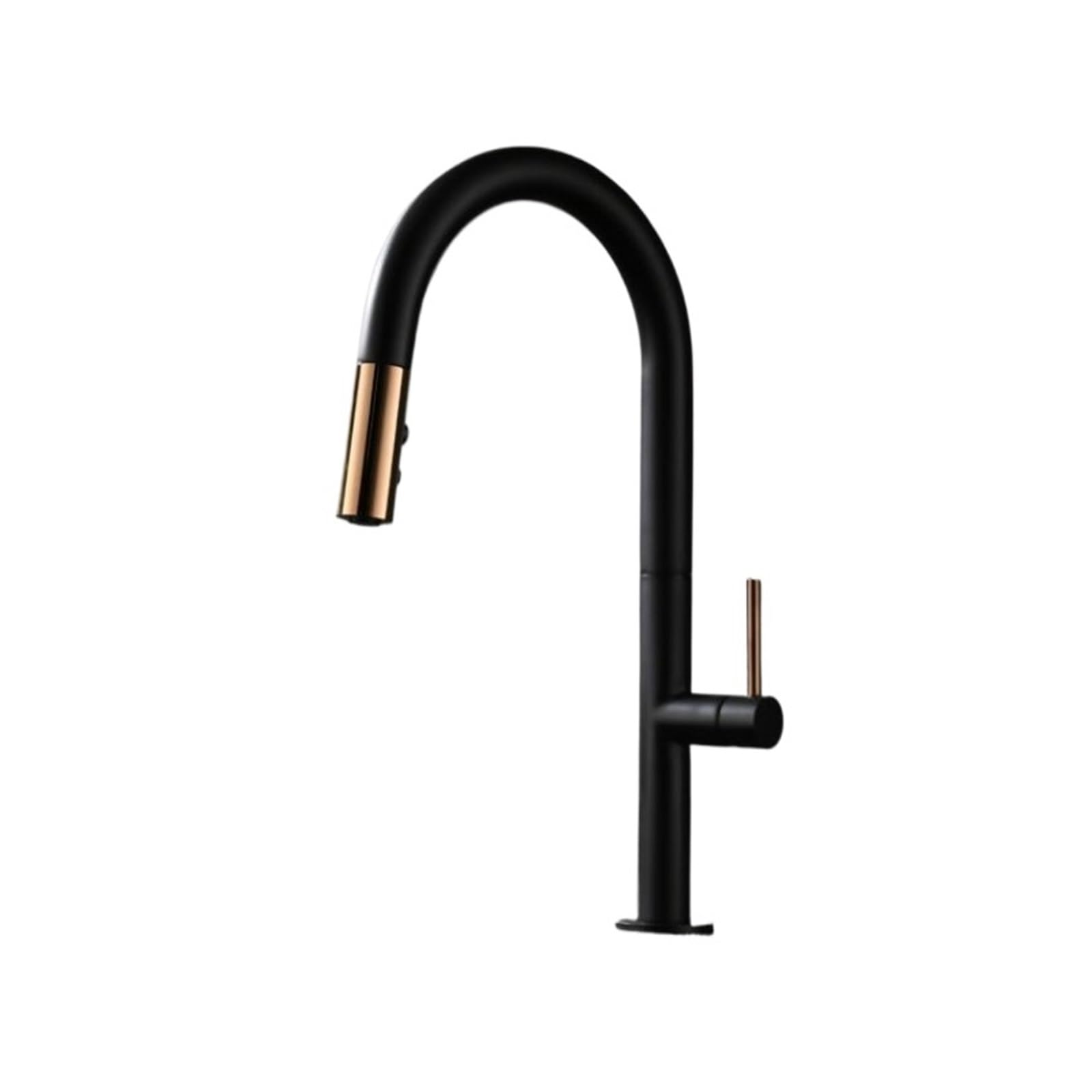 Robinet mitigeur cuisine extractible pour grand évier double noir