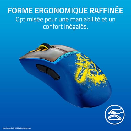 Razer DeathAdder V3 Pro Fortnite Edition de Jeu sans Fil Capteur Optique Focus Pro 30K DPI légèreté 63g Forme Ergonomique commutateur de Gen 3 HyperSpeed Wireless Fortnite - vue 10