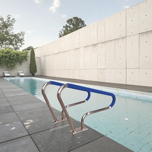 Image of 316 Stainless Steel Pool Handrails & Railings for Inground /Above Ground Pools | Saltwater-Resistant, Safety Steps, Brackets & Accessories | Durable Weatherproof Design