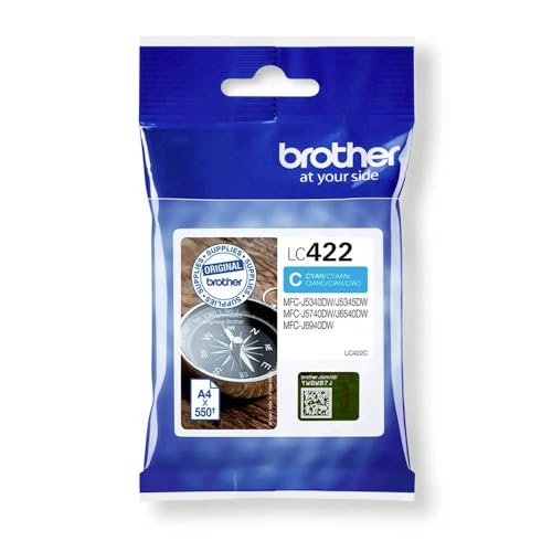 Brother LC422C cartucho de tinta 1 pieza(s) Original Cian