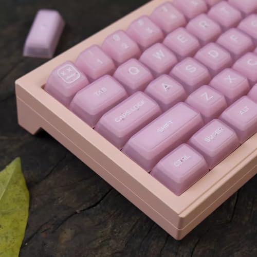 Image of 142 Keys Doubleshot Pink Jade Keycaps SA Profile Keycap Set Fit for 61 /64 /87 /104 /108 Cherry Mx Switches Mechanical Keyboard