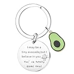 Tihnvk Funny Avocado Keyring Inspirational Gifts for Friend Cheer Up Gifts for Women Men Encouragement Gift Emotional Support Avocado Gift