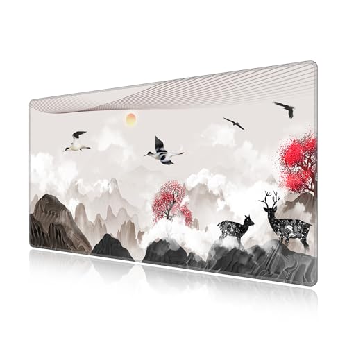 Tapis de souris XXL LL-COEUR 900x500 pour stabiliser clavier et souris