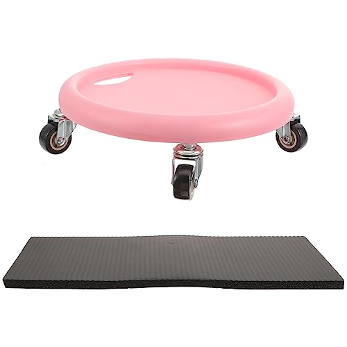 BESPORTBLE 1set Abdominal Fitness Disc Silent Multi-functional Workout Sliders for Core Strength Full-body Training for All Fitness Levels Random Kneeling Pad Color