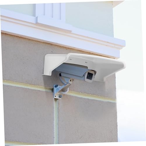 Cubierta protectora para cámara de seguridad exterior en plástico blanco resistente 6