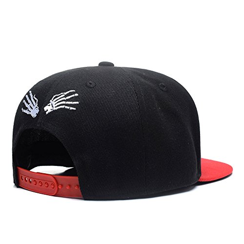 Quanhaigou Anime One Piece Character Cosplay Snapback Hat, Skull Skeleton Baseball Cap, One Piece Black, One Size #TOP2