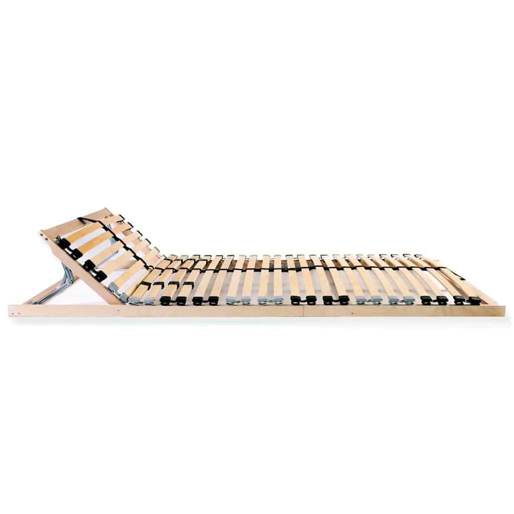 vidaXL Legno Faggio Rete Doghe 7 Zone 28 Doghe 120x200 cm Telaio Letto Singolo