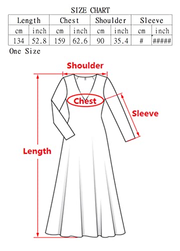 YouKD Abito lungo in caftano, maxi bohémien, per