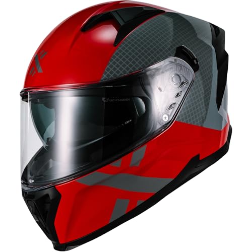 Shox Rapid Speedway Motorcycle Helmet M Gloss Red