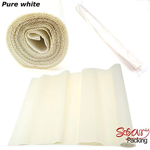 Rollo de papel crepé resistente que no se rompe al estirar pack blanco de 2 rollos 7