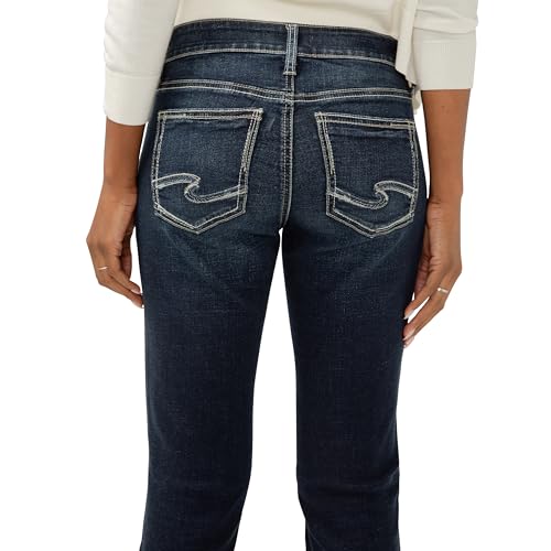 Image of Silver Jeans Co. Women's Elyse Mid Rise Comfort Fit Slim Bootcut Jeans