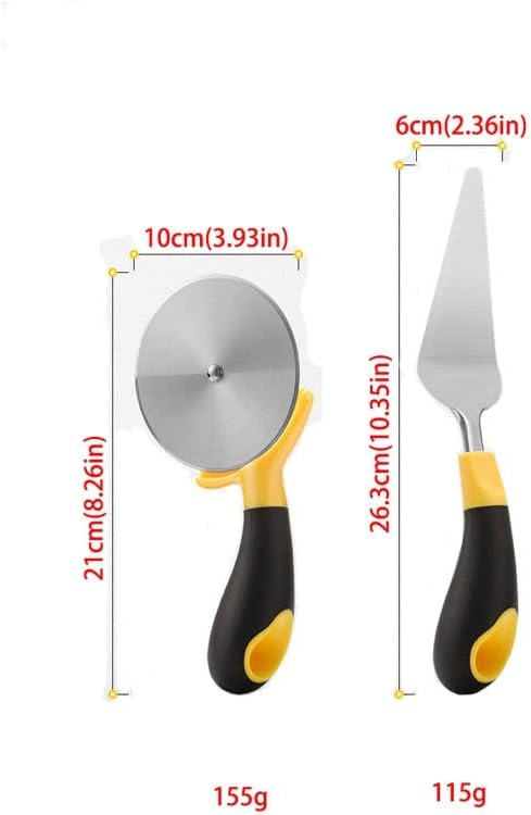 Pizza Cutter Stainless Steel Pizza Wheel Knife Pizza Spatula Household Pizza Knife Spatula Cake Knife Kitchen Baking Tools Pizza Slicer