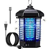 Bug Zapper Outdoor Indoor, 4200V Electric Mosquito Killer with 15W UV Light, IPX4 Waterproof Insect Trap for Yard, Home, Garden